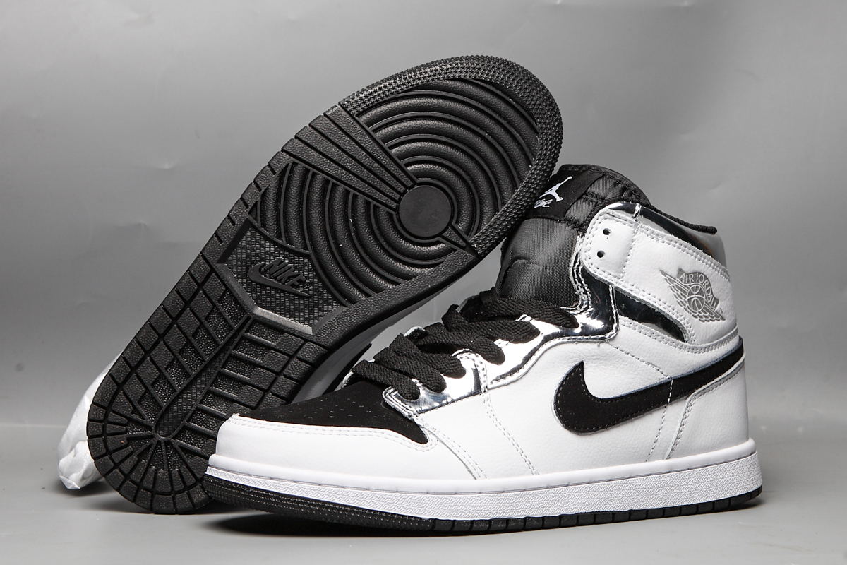 2019 Air Jordan 1 GS White Black Shoes